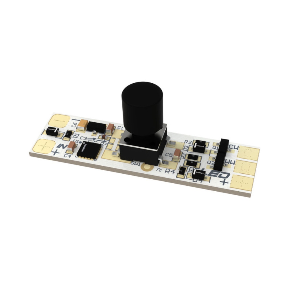 [MOU-DITA-1CH3A/CH81W-35] Touch Dimmer Monochrome, 1CH, 3A/CH, 81W, 35 mm